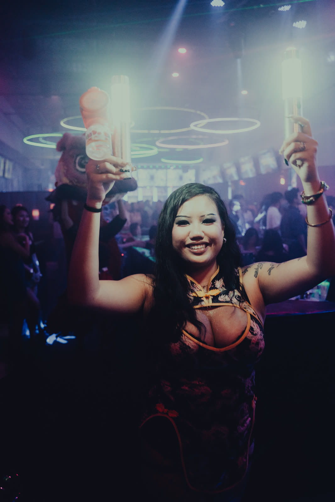 VIP bottle service with sparklers at Rendezvous lounge in Duluth